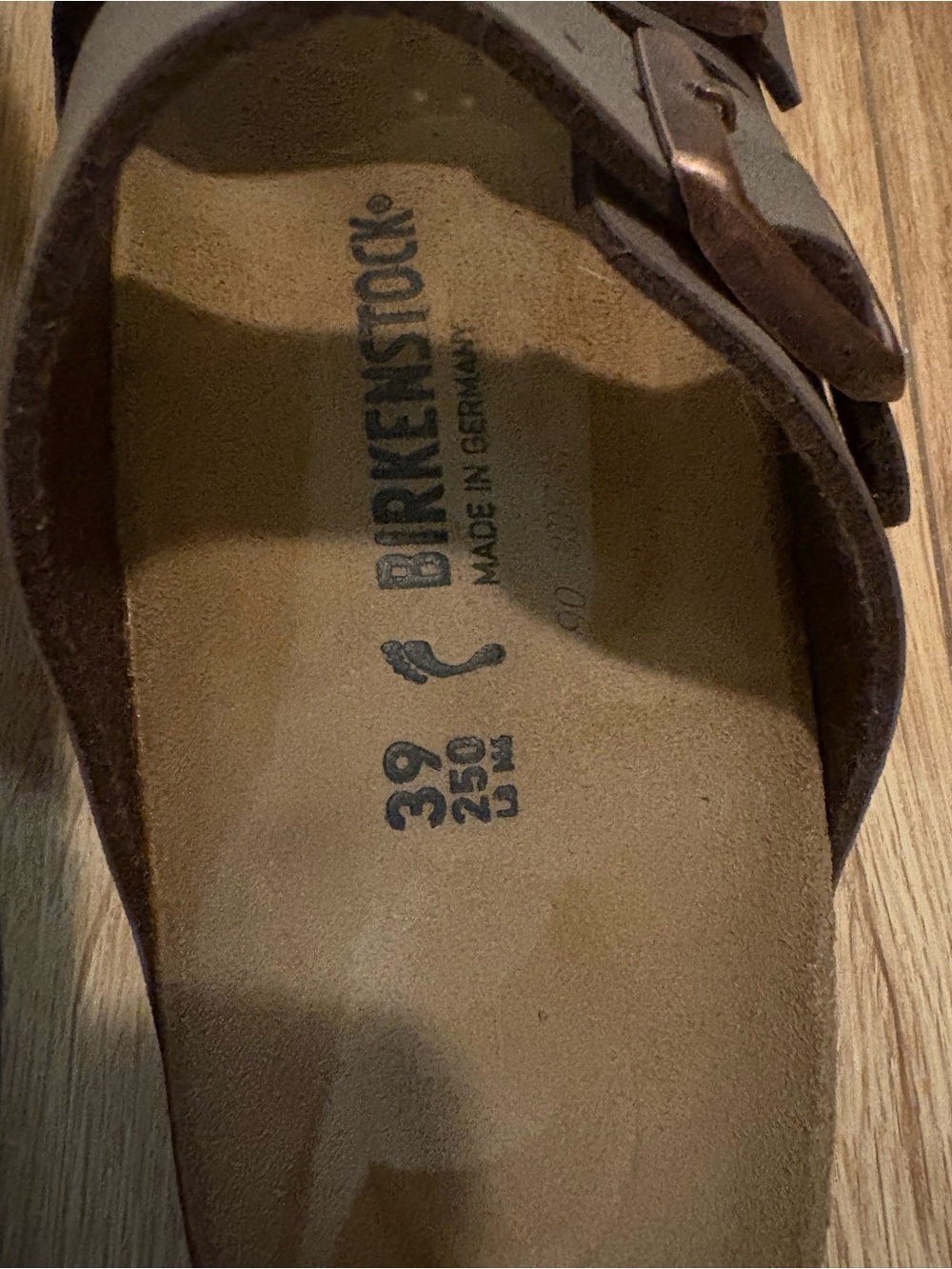 Birkenstock Arizona Two-Strap Sandals in Dark Brown - Picture 3 of 4